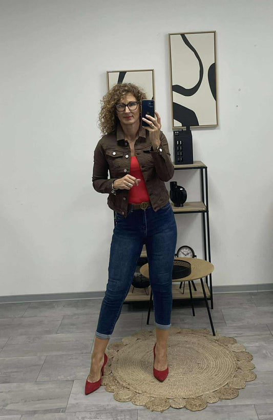 MOKKA - Farmer dzseki. Sötétbarna