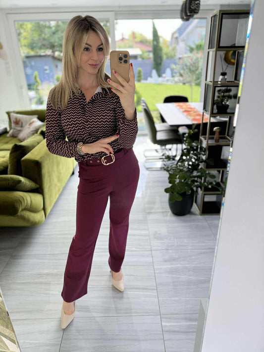 IBI - Ceruza nadrág. Bordó