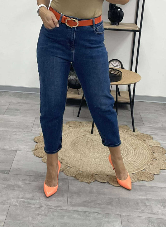 DENIM - Karot farmernadrág. Sötétkék