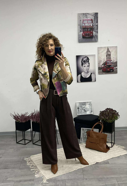 Tosca - Velúr rövid kabátka. Zöld