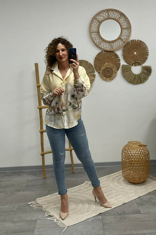 Lize - Tépett push up farmer nadrág