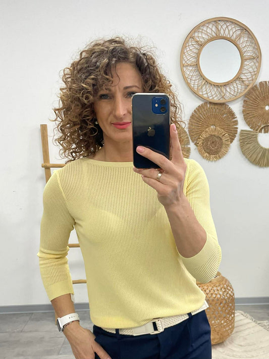 JONA - Kötött felső. Sárga