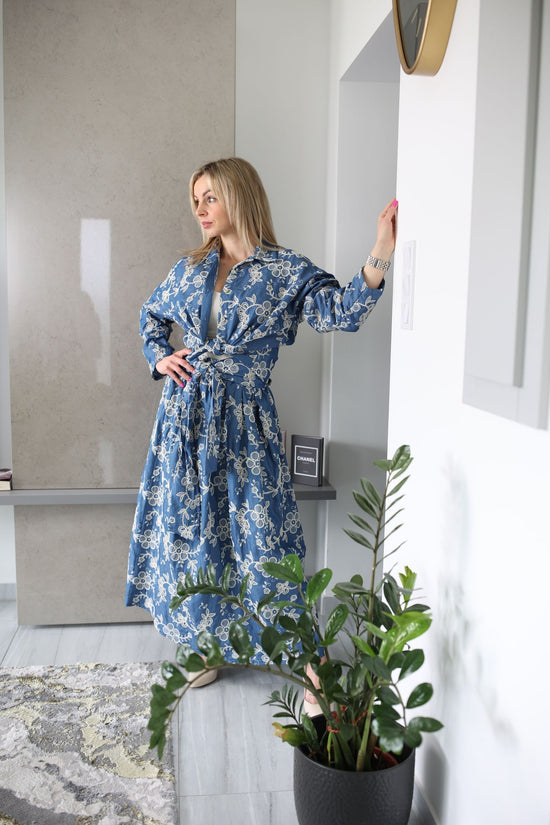 Luna - Hímzett farmer ing