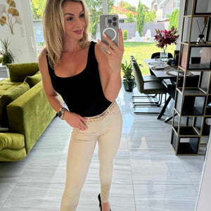 Doris - Bőrhatású push up nadrág