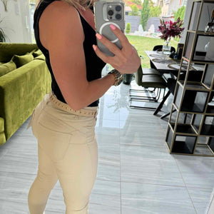 Doris - Bőrhatású push up nadrág