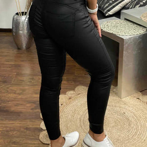 Popi - Bőrhatású push up nadrág