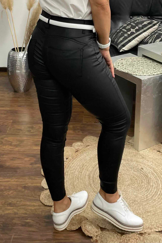 Popi - Bőrhatású push up nadrág