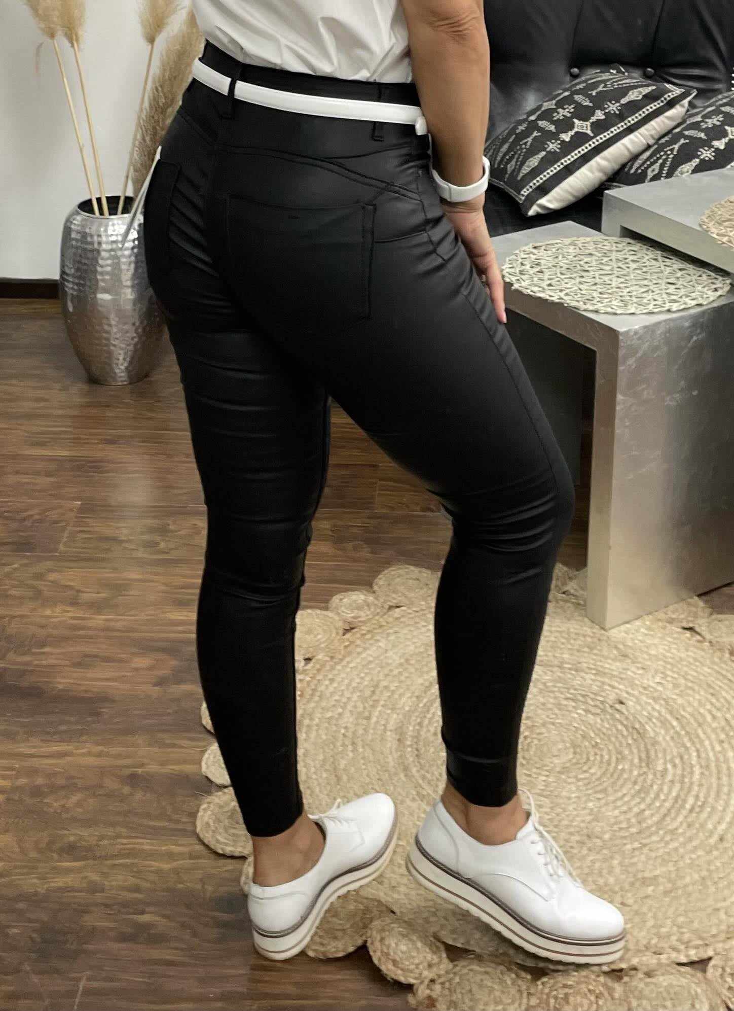 Popi - Bőrhatású push up nadrág