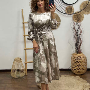 Rózsa - Alkalmi ruha textil virágokkal