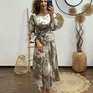 Rózsa - Alkalmi ruha textil virágokkal