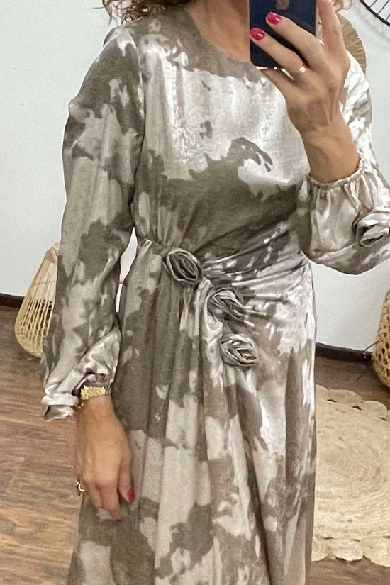 Rózsa - Alkalmi ruha textil virágokkal