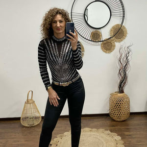 Popi - Bőrhatású push up nadrág