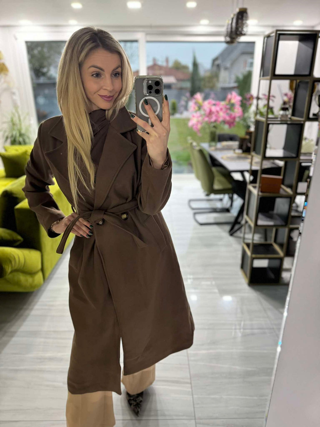 BROWN - Szövet kabát