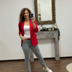 GRI - Sima répa fazonú farmernadrág szürke