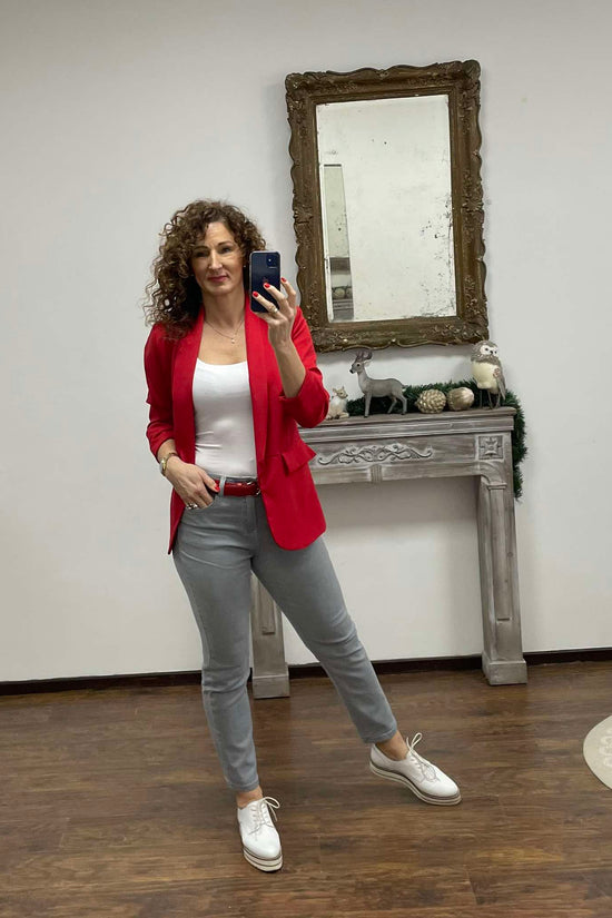 GRI - Sima répa fazonú farmernadrág szürke