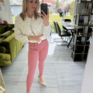 AMY - Ezüst flitteres farmer dzseki