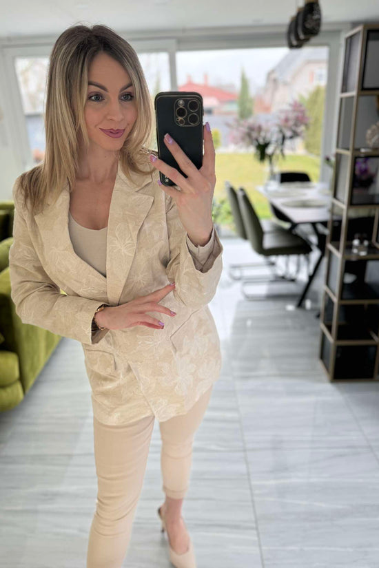 VIRGI - Nyomott mintás zakó