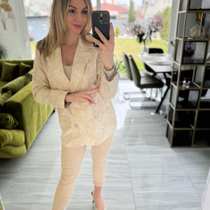 VIRGI - Nyomott mintás zakó