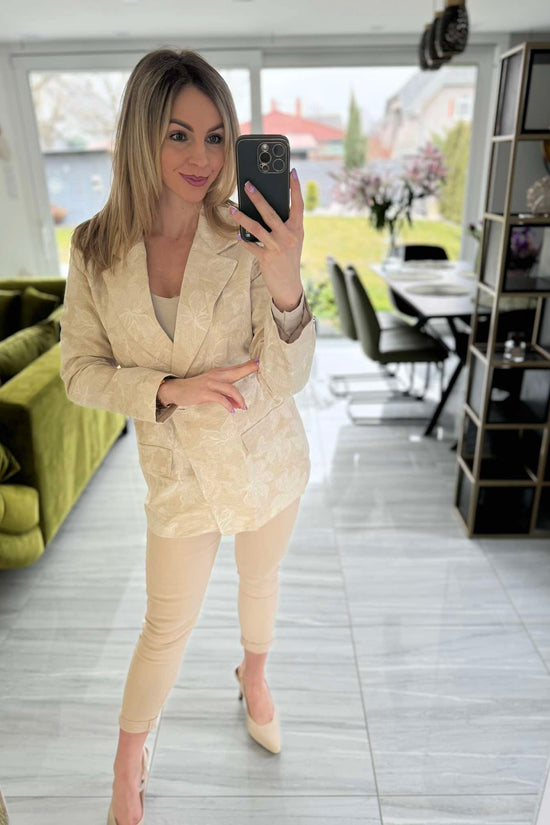 VIRGI - Nyomott mintás zakó