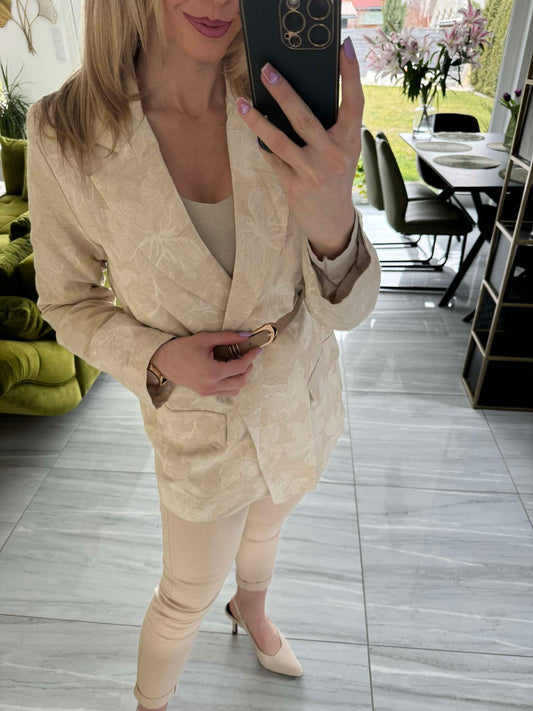 VIRGI - Nyomott mintás zakó