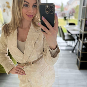 VIRGI - Nyomott mintás zakó