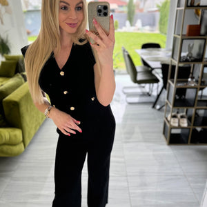 ESTI - Kötött elegáns szabadidő garnitúra. Fekete