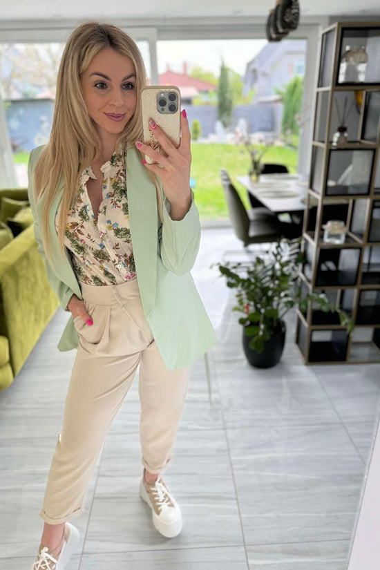 LITE - Női blézer. Alma zöld