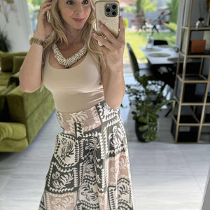 ELINA - Nyári bő nadrág. Khaki