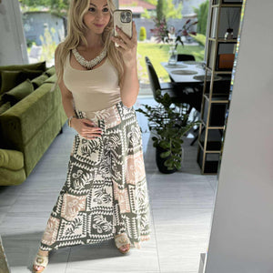 ELINA - Nyári bő nadrág. Khaki