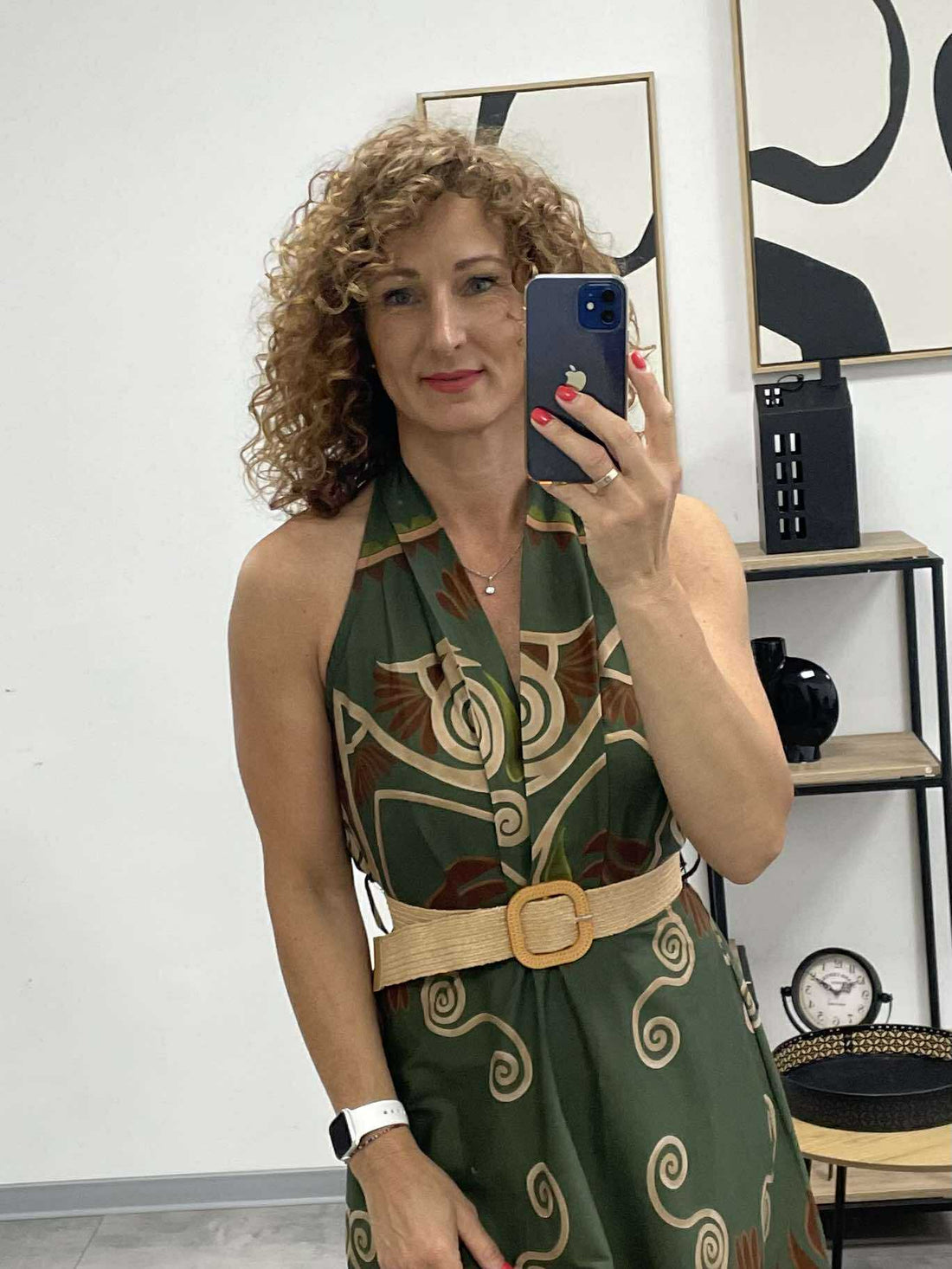 ALOMA - Váll nélküli maxi ruha. Khaki