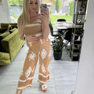 ANUK - Pántos jumpsuit. Arany