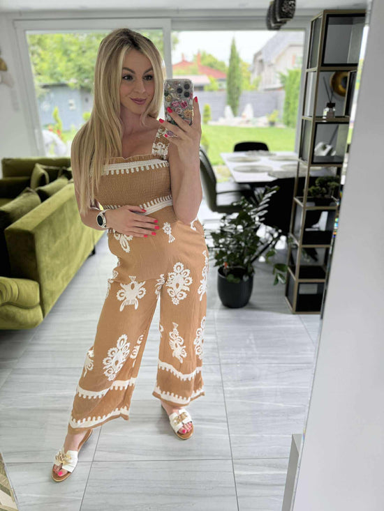 ANUK - Pántos jumpsuit. Arany