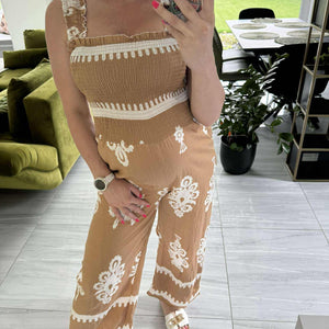 ANUK - Pántos jumpsuit. Arany