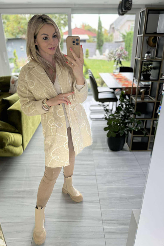 PENY - Buklé átmeneti kabát. Világosbézs