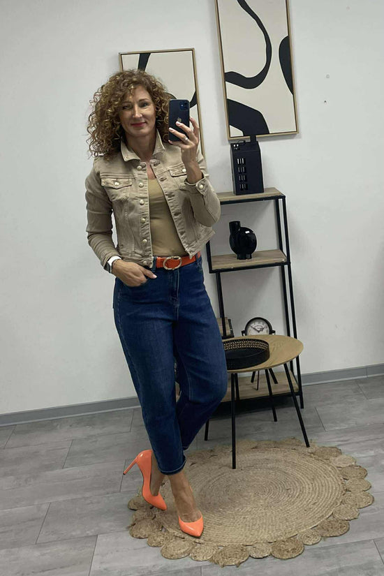 DENIM - Karot farmernadrág. Sötétkék