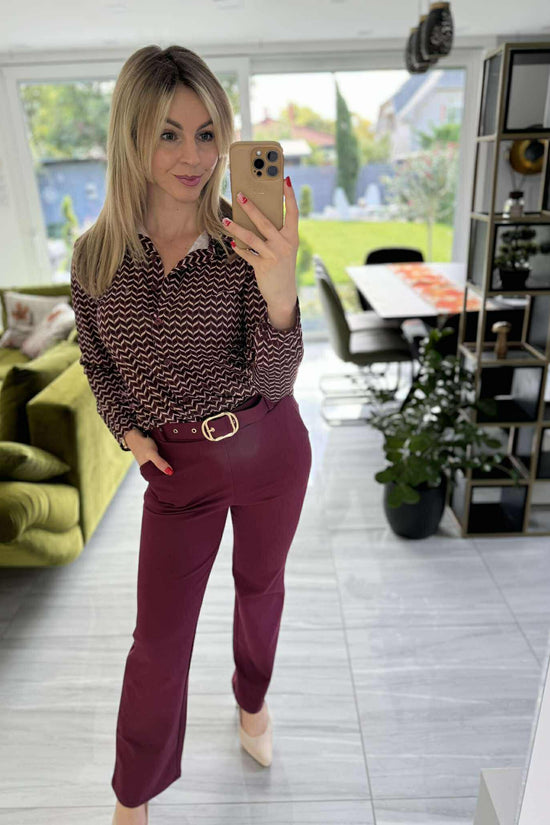 IBI - Ceruza nadrág. Bordó