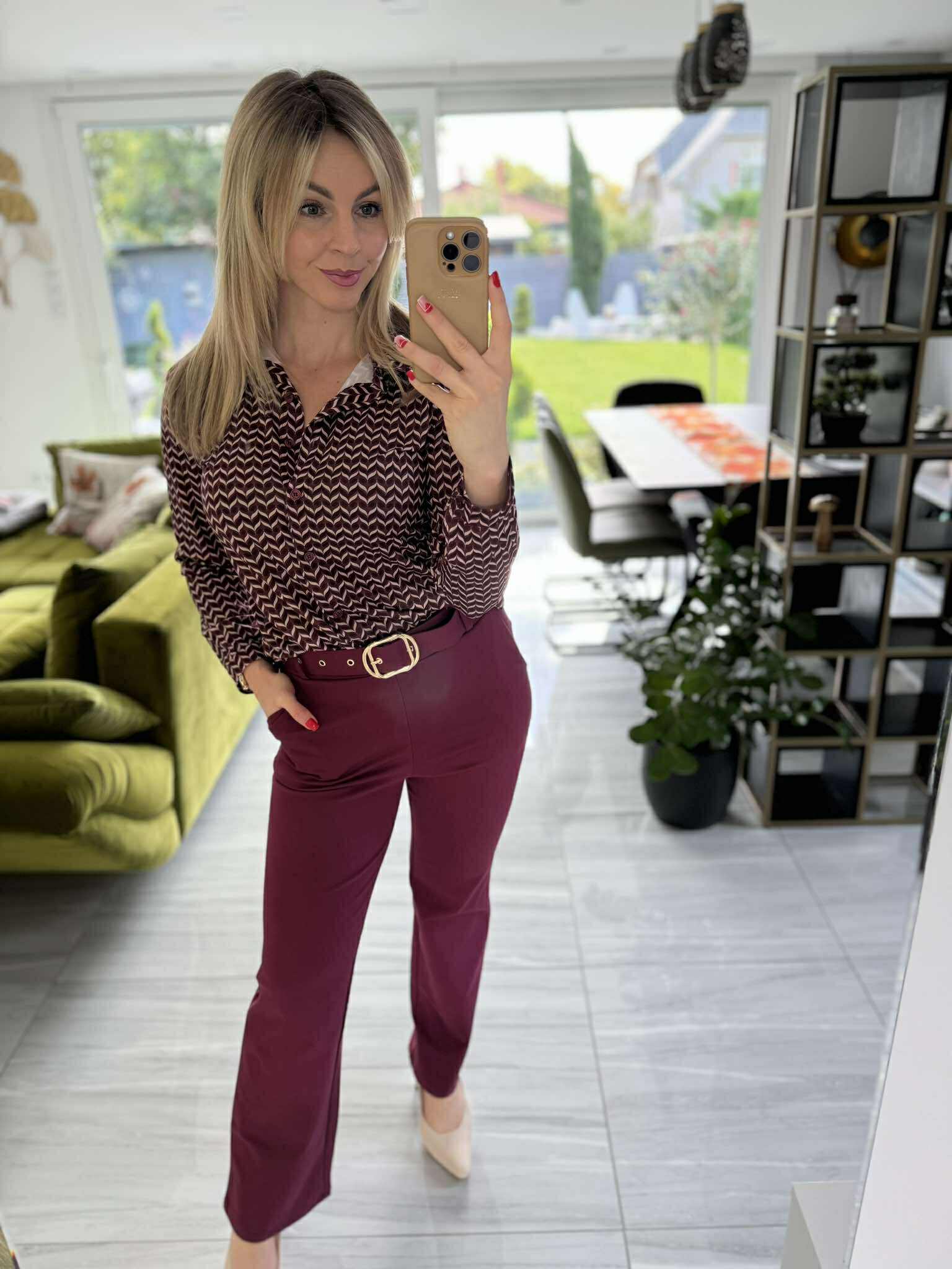 IBI - Ceruza nadrág. Bordó