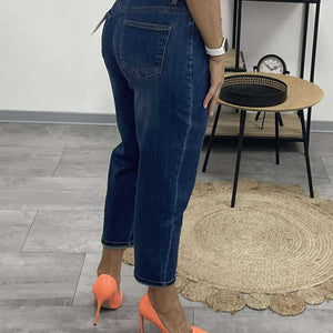 DENIM - Karot farmernadrág. Sötétkék