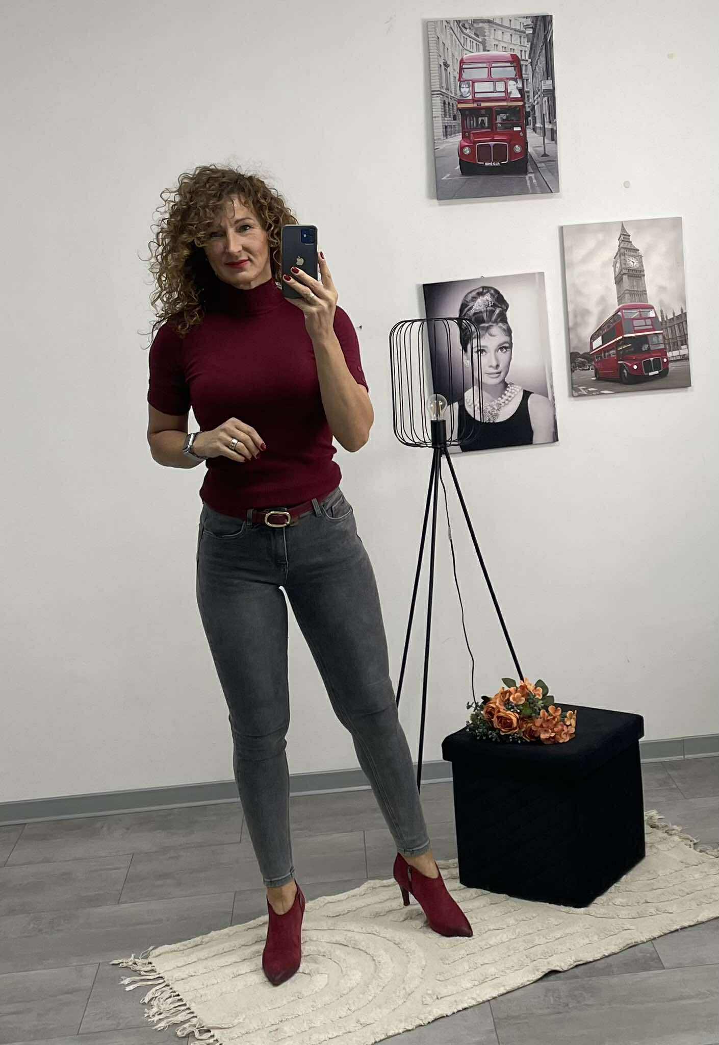 GREY - Push up farmer nadrág. Szürke