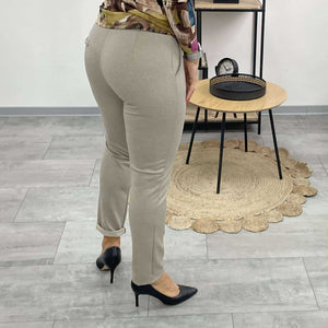 IBOLY - Szivar nadrág. Világosbézs