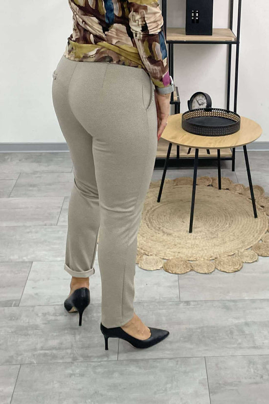 IBOLY - Szivar nadrág. Világosbézs