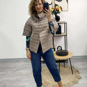 LEÓ - Fregoli átmeneti kabát. Kapucsínó