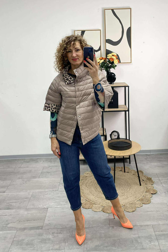 LEÓ - Fregoli átmeneti kabát. Kapucsínó