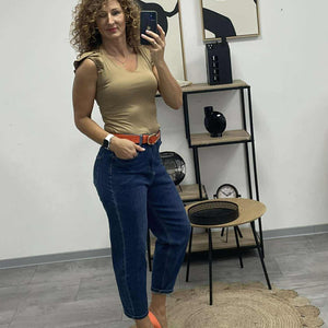 DENIM - Karot farmernadrág. Sötétkék