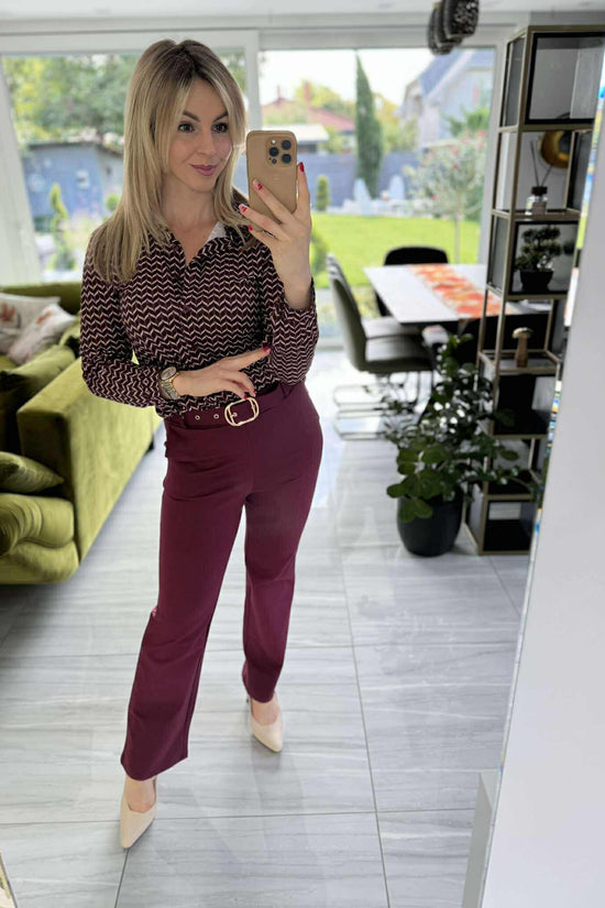 IBI - Ceruza nadrág. Bordó