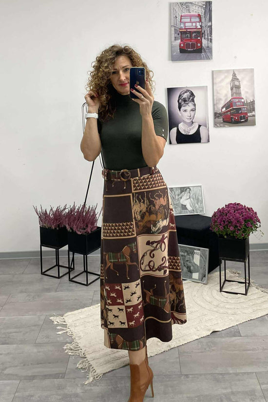 HELLI - Velúr hatású szoknya.