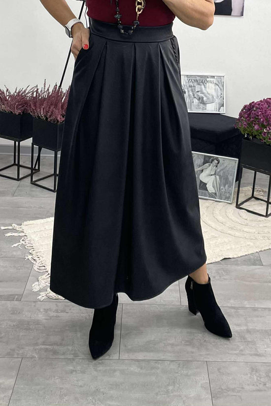 MY - Bőrhatású szoknya. Fekete