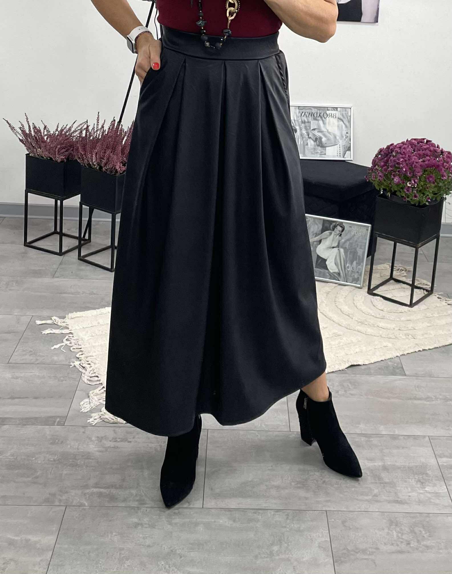 MY - Bőrhatású szoknya. Fekete