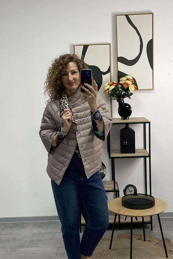 LEÓ - Fregoli átmeneti kabát. Kapucsínó