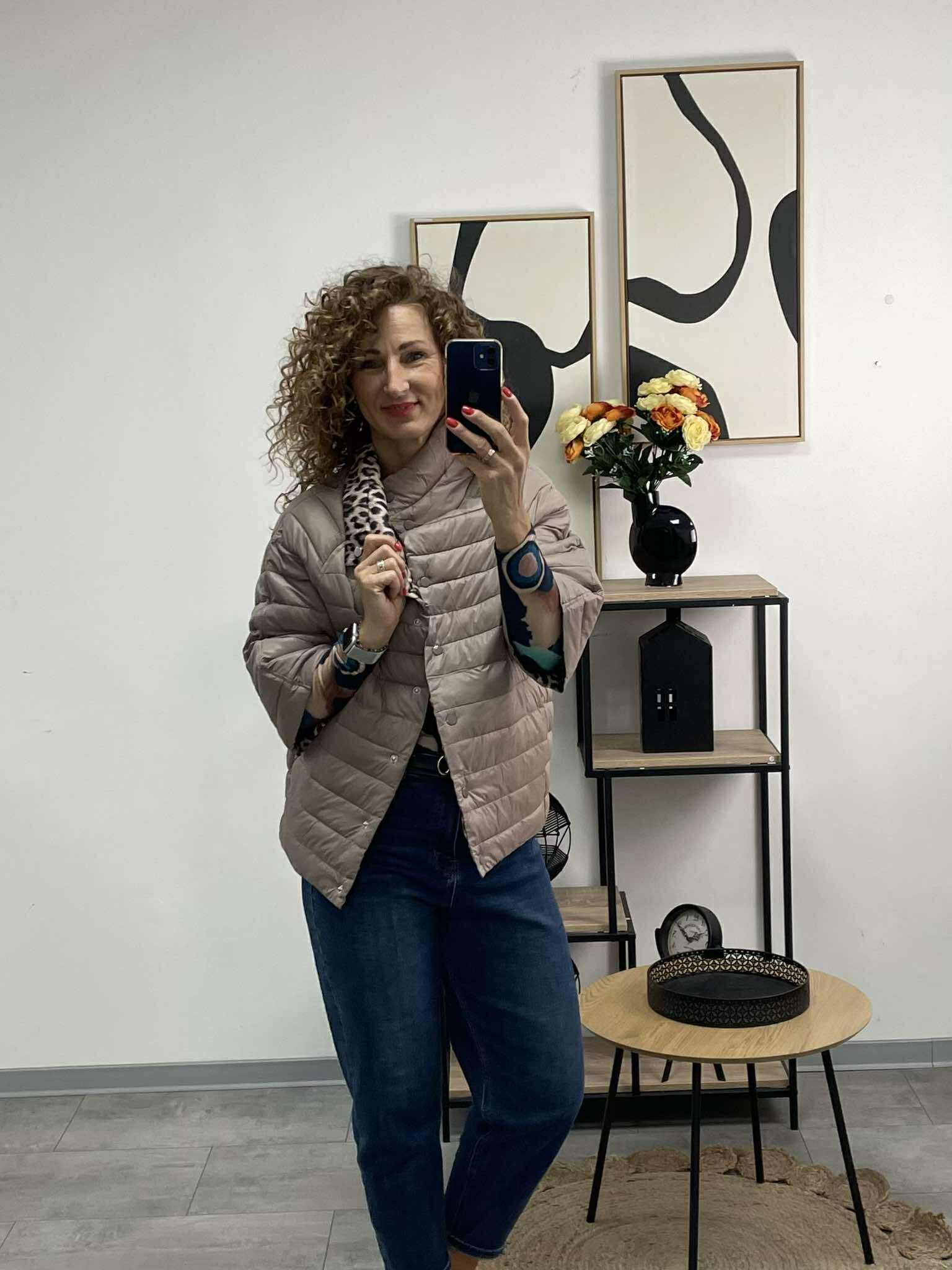 LEÓ - Fregoli átmeneti kabát. Kapucsínó